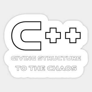 C++ Giving Structure To The Chaos Programming Sticker